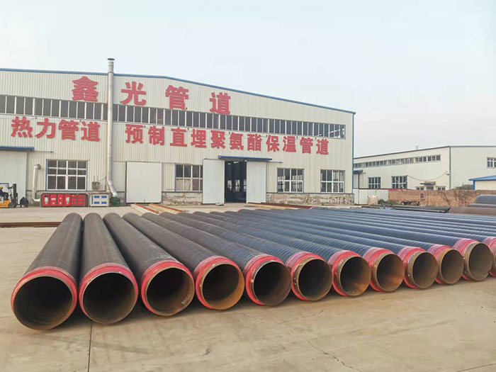 硬質(zhì)聚氨酯噴涂聚乙烯纏繞預(yù)制直埋保溫管